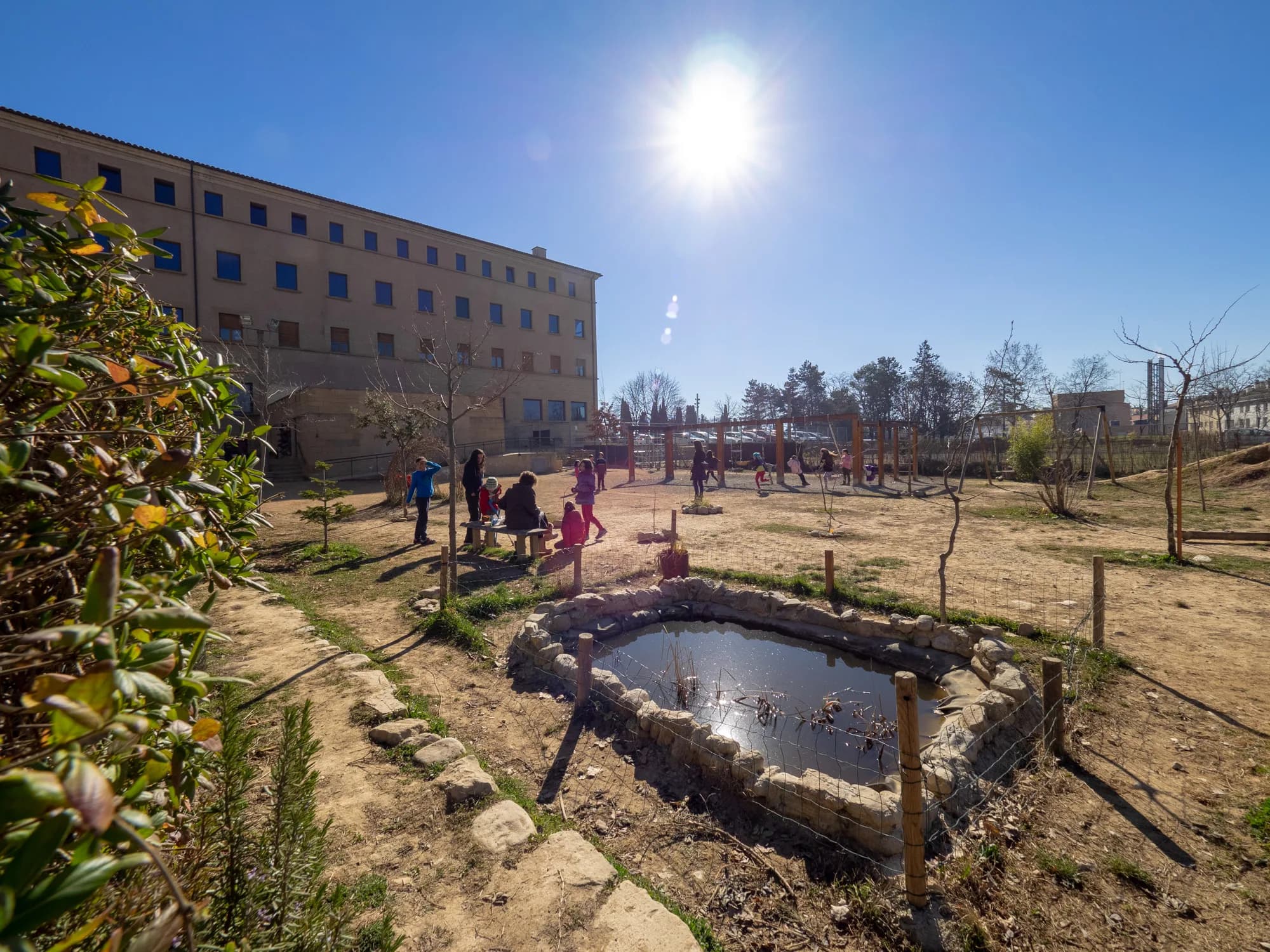 El Seminari de Vic i els jardins de l'escola